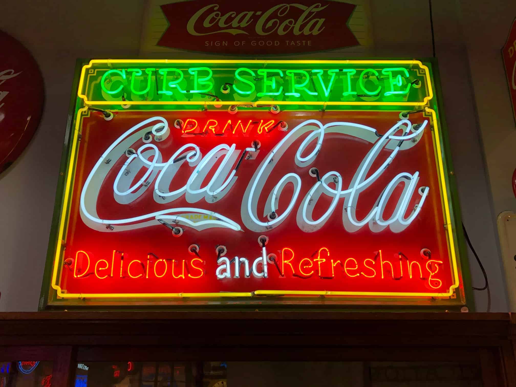 Coca-Cola Curb Service Neon