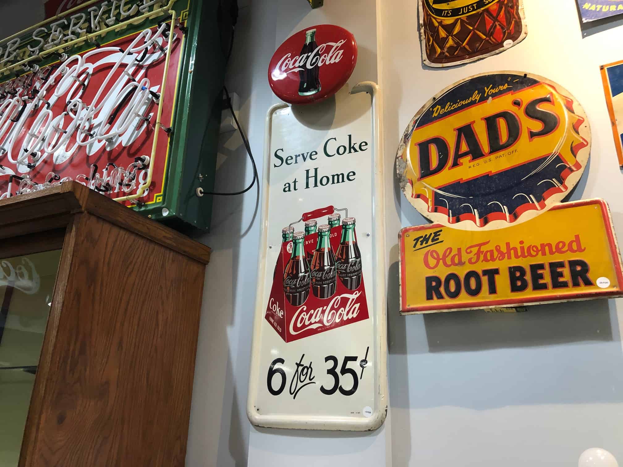 Coca-Cola Serve Coke At Home Tin Sign