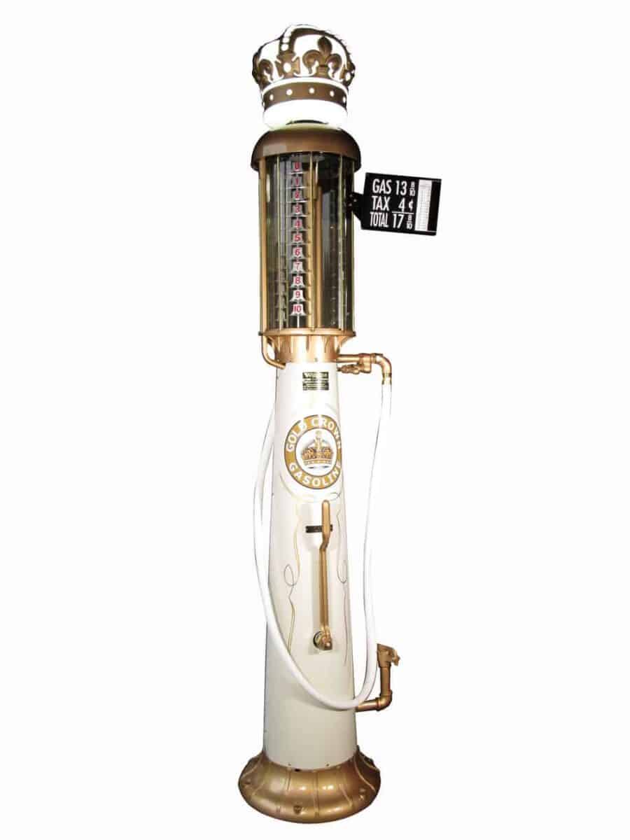 1928 Standard Oil Gold Crown Wayne Visible Pump