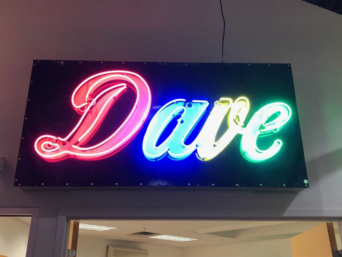 1950 Dave Neon Sign