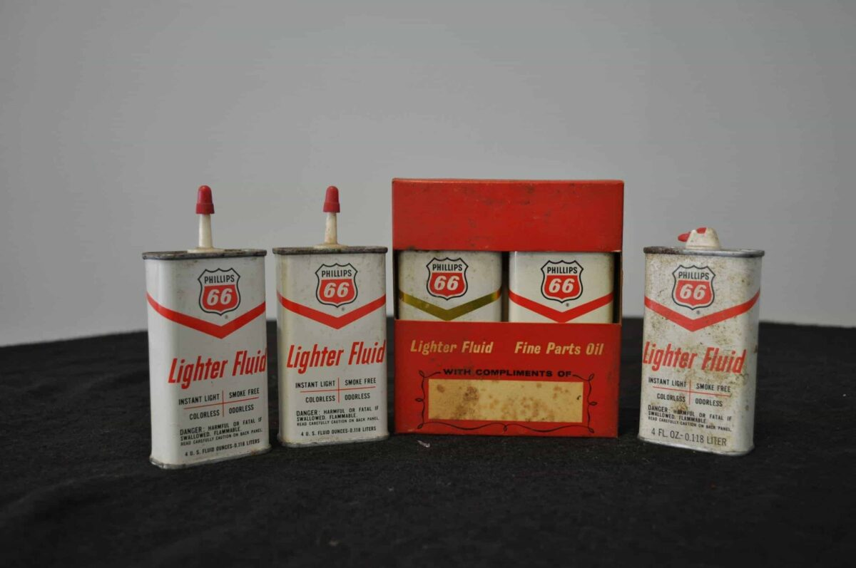 Philips 66 Lighter Fluid Cans