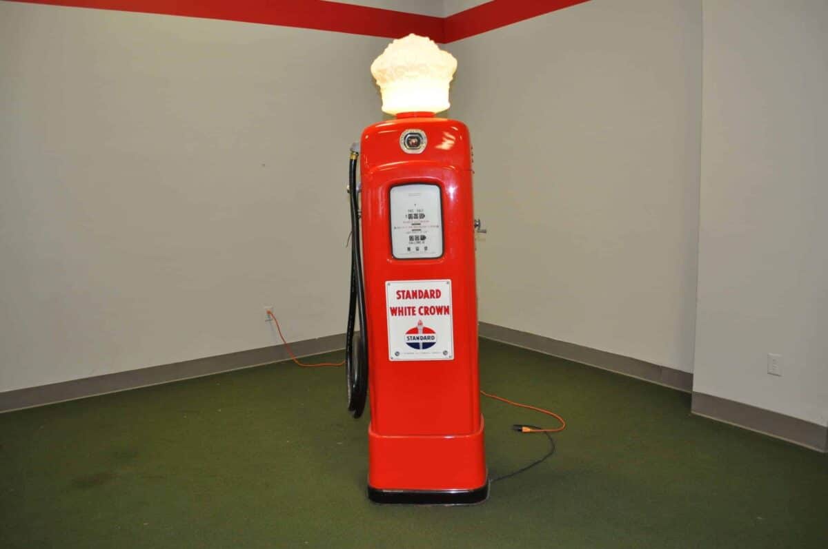 Standard White Crown Martin & Schwartz Gas Pump