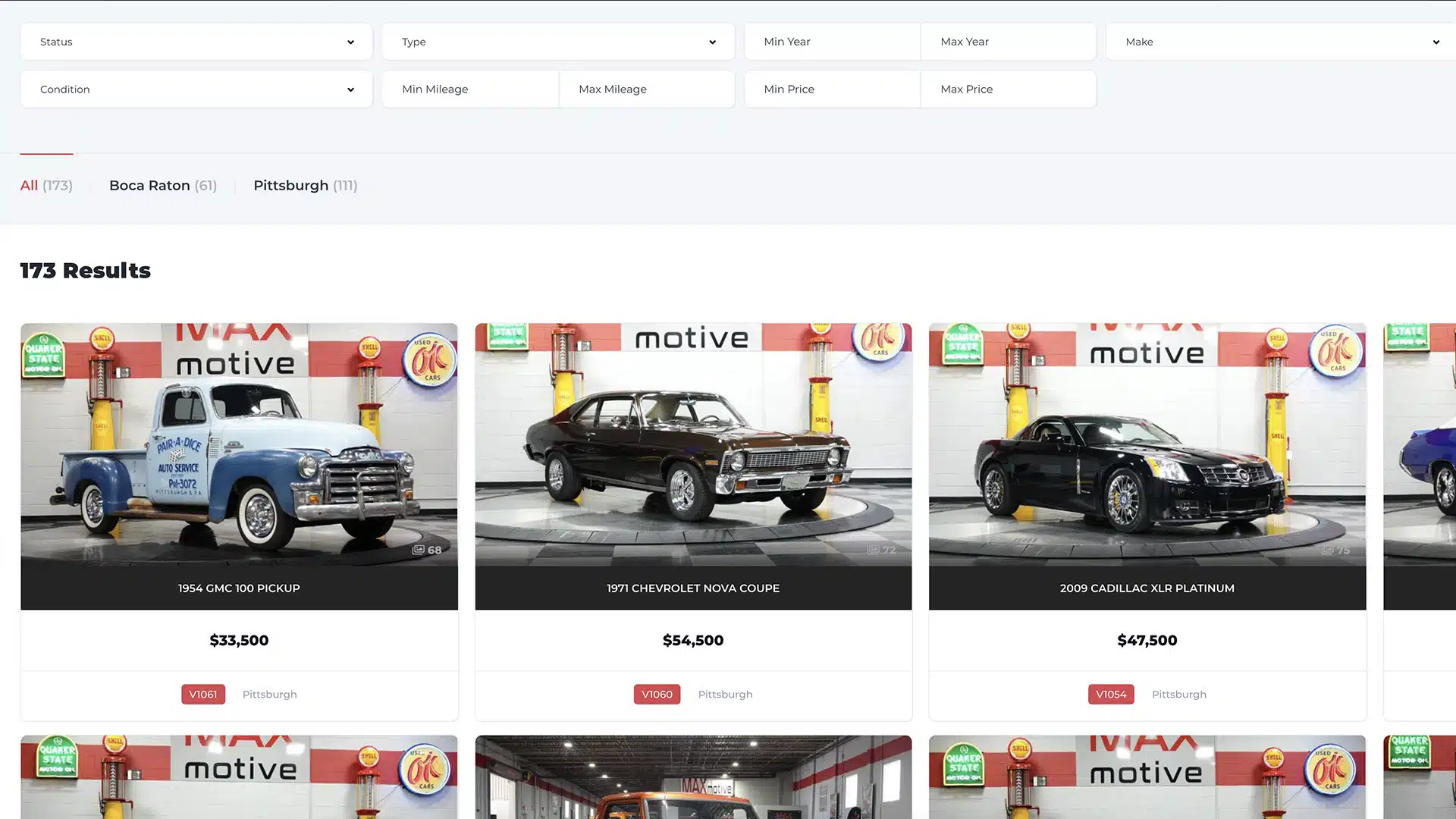 MAXmotive View Inventory